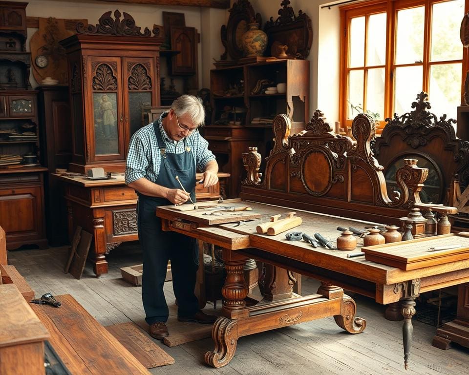 Möbelrestaurator traditionelle Restaurationstechniken