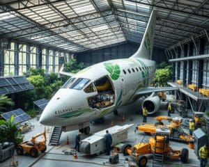 Recycling von Flugzeugteilen für nachhaltige Mobilität