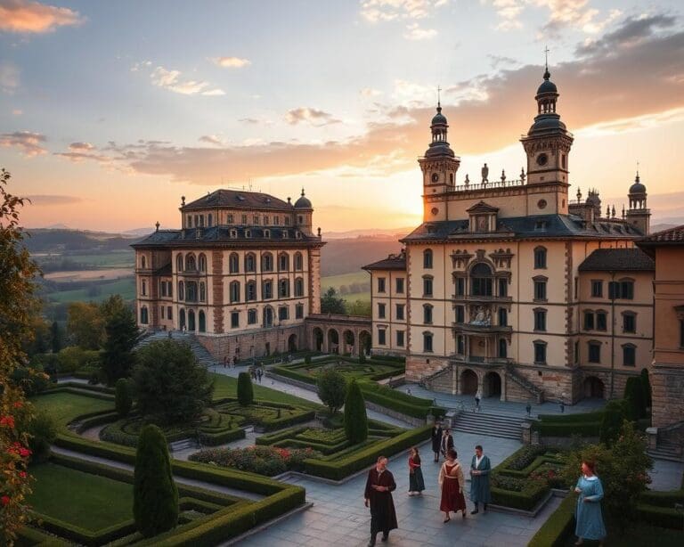 Renaissance-Schlösser in Turin, Italien