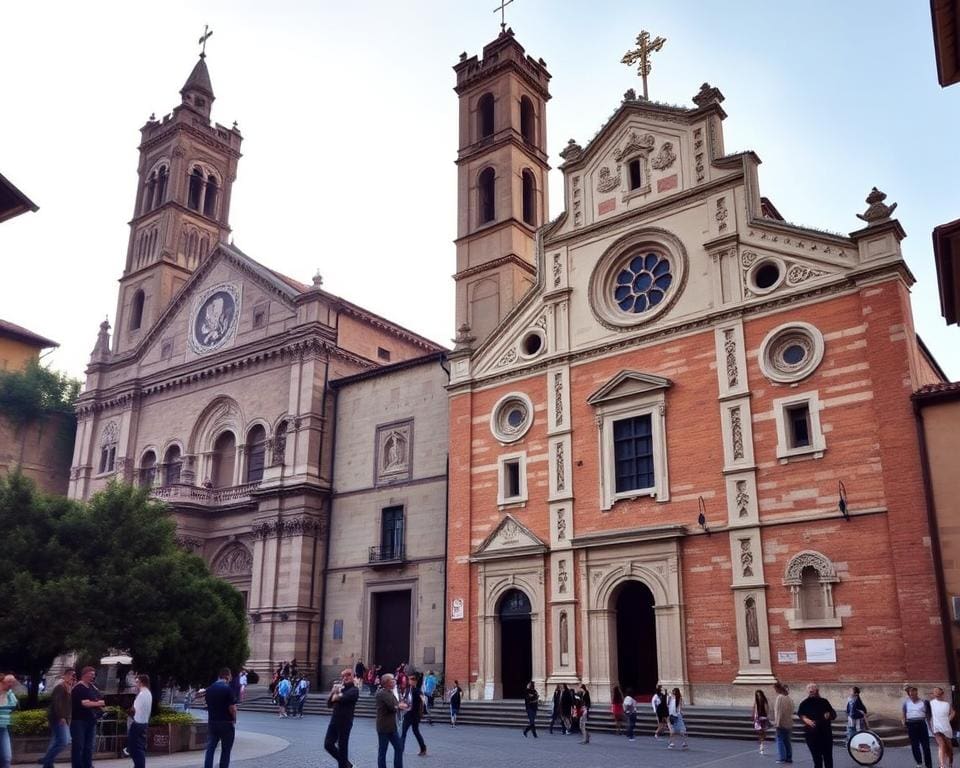 Romanische Kirchen in Siena, Italien