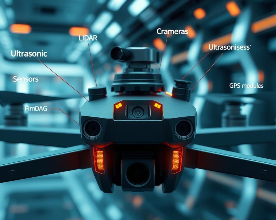 Sensorausstattung bei autonomen Drohnen