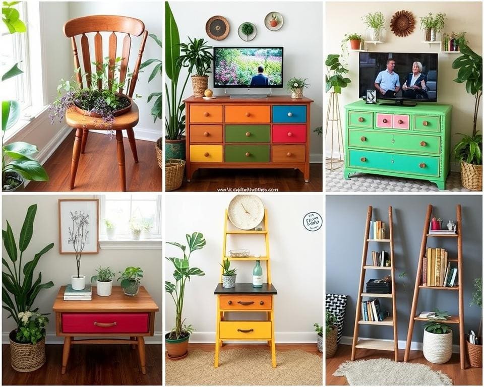 Upcycling Ideen für verschiedene Möbelstücke