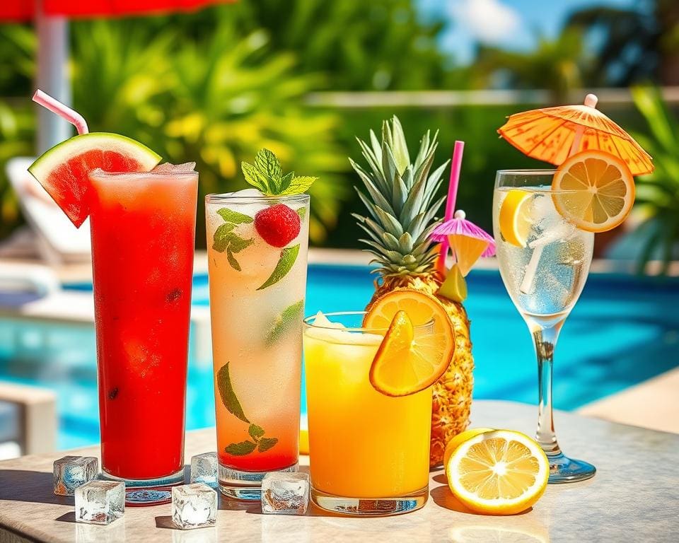 die besten Drinks für heiße Sommertage
