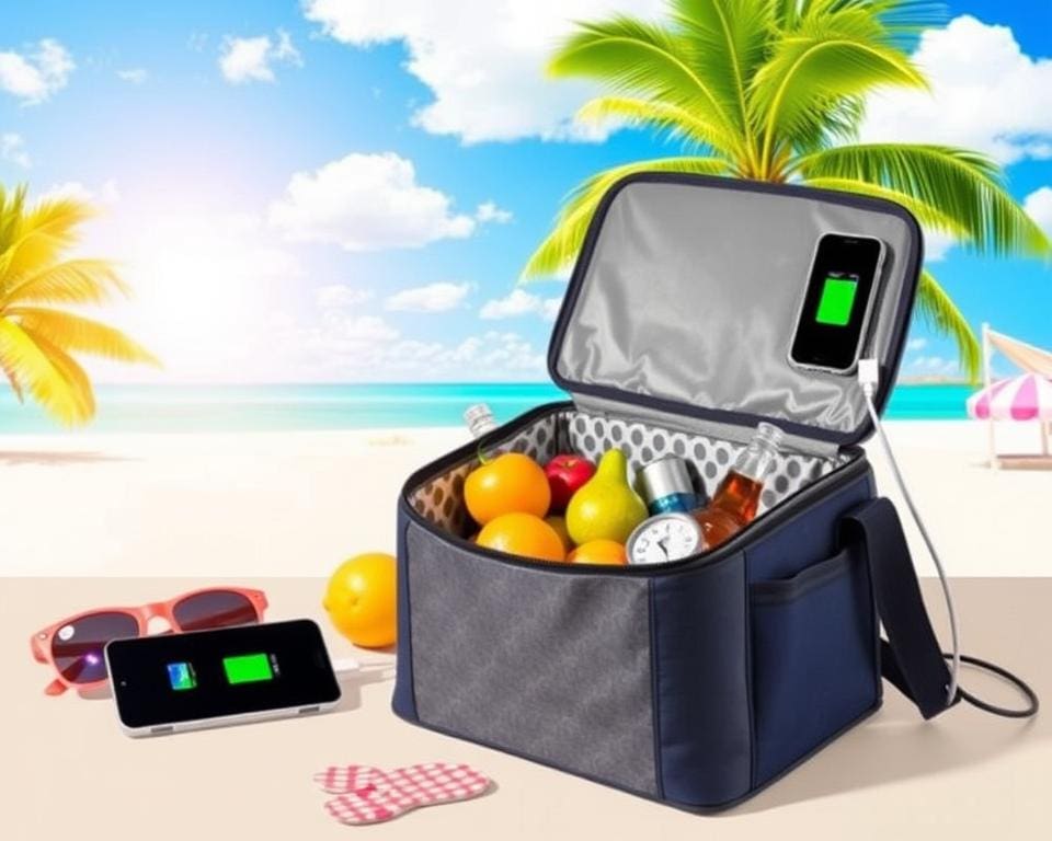 mobile Kühltasche für den Sommer