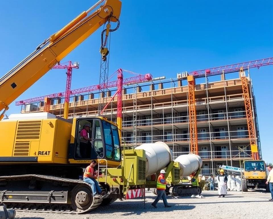 Baugeräte und Einsatzmöglichkeiten auf Baustellen