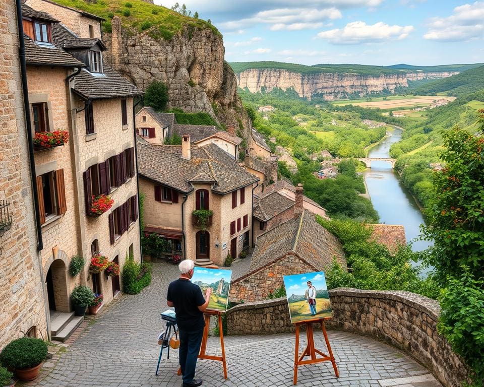 Künstler und Werke in Saint-Cirq-Lapopie