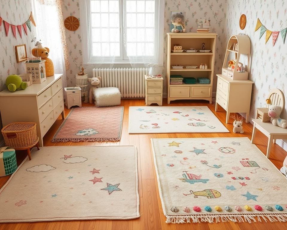 nostalgische Kinderzimmer Teppiche