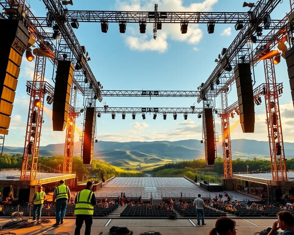 Open-Air-Events mit professioneller Bühnentechnik