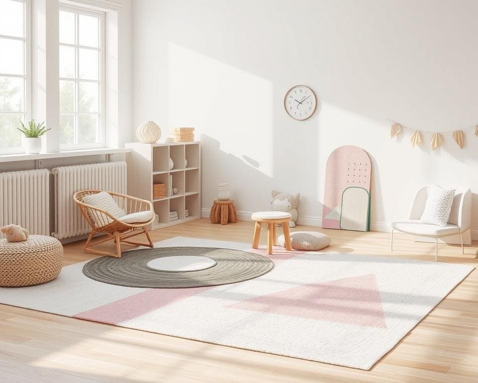 Teppiche im modernen Stil für minimalistische Kinderzimmer