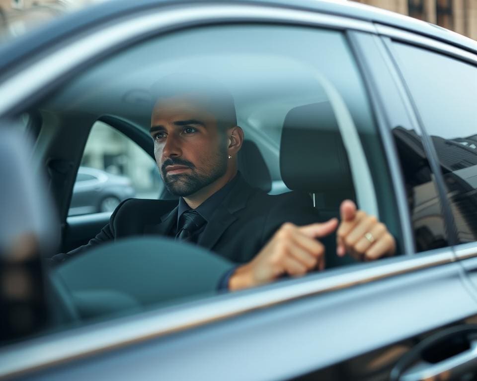 professionelle Sicherheitsfahrer