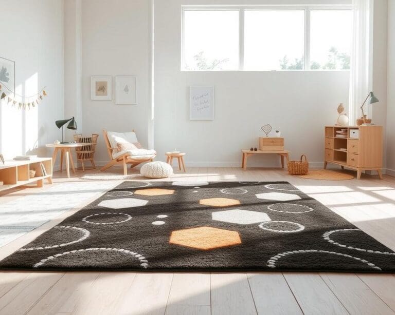 Teppiche im modernen Design für minimalistische Kinderzimmer