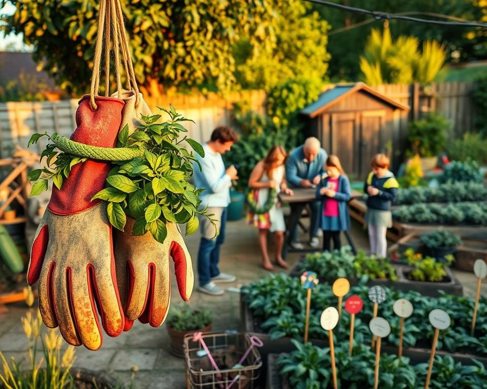 DIY Projekte Recycling Gartenhandschuhe