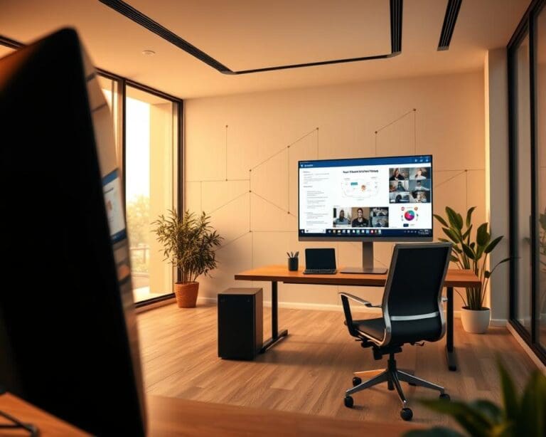 Was ist ein Hybridmodell zwischen Büro und virtuell?