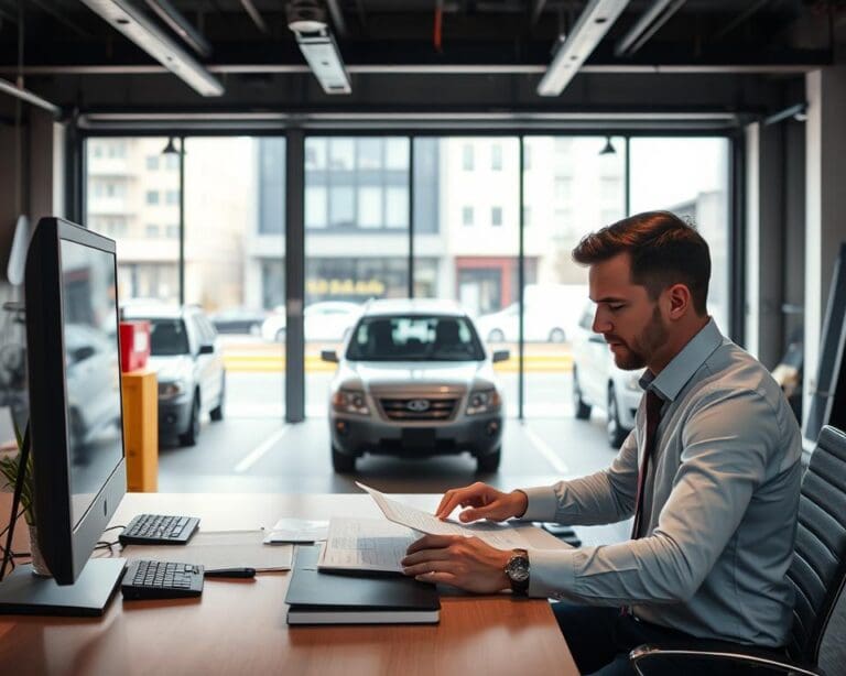 Was macht ein Mitarbeiter im Fuhrparkmanagement?