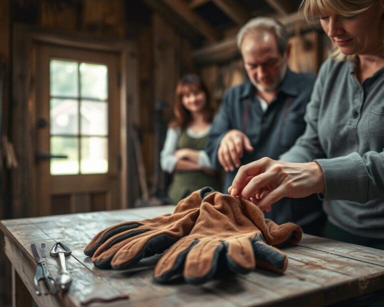 Was macht man mit alten Gartenhandschuhen?