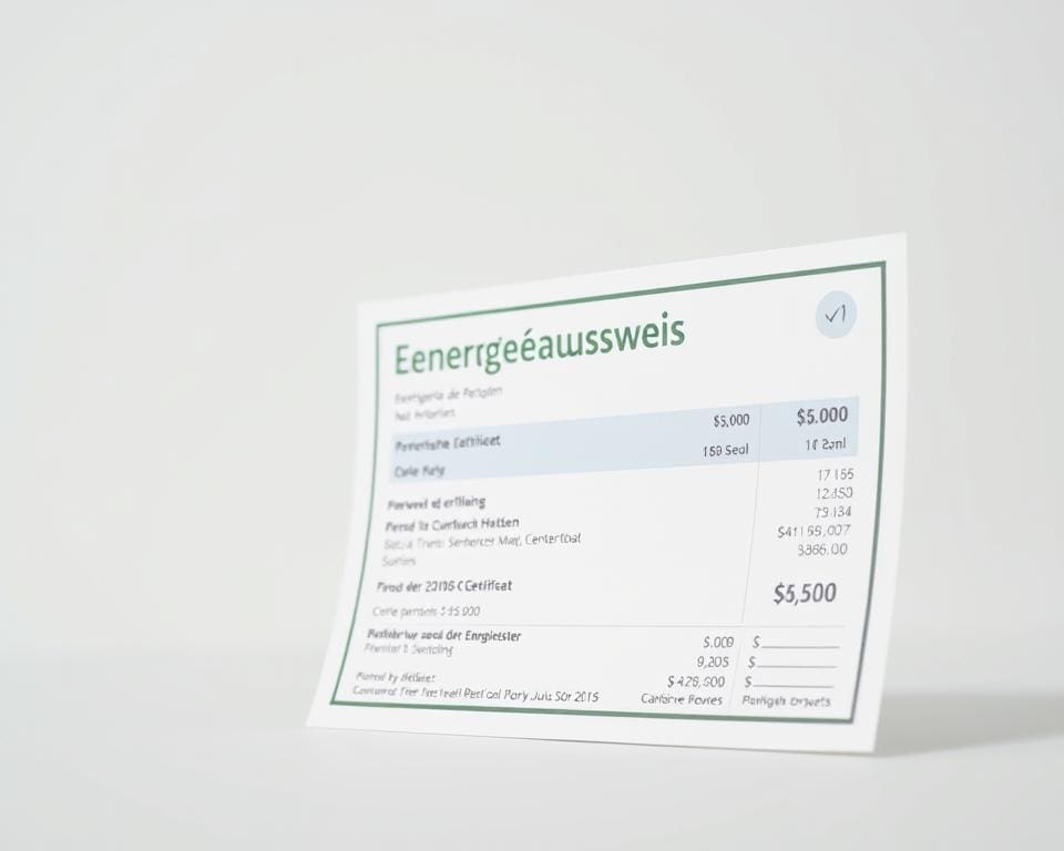 Energieausweis Kosten