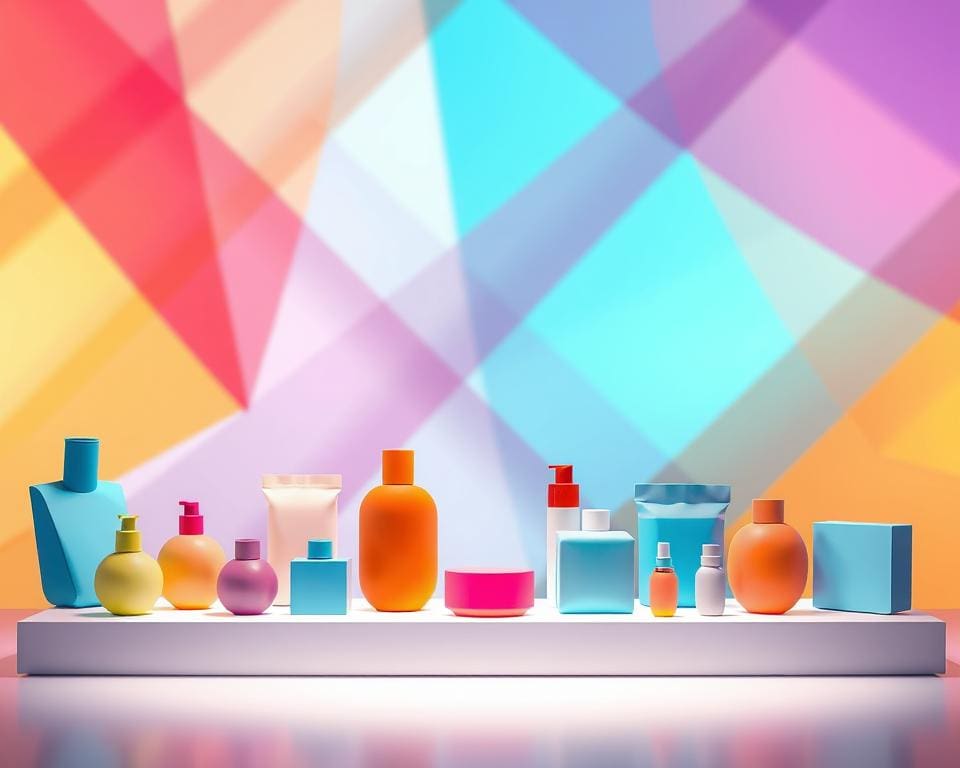 Farbenpsychologie und Formen in der Produktpräsentation