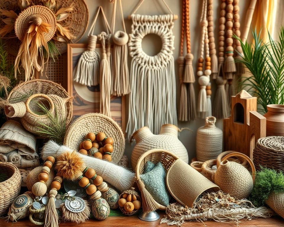 Materialien für Boho-Accessoires