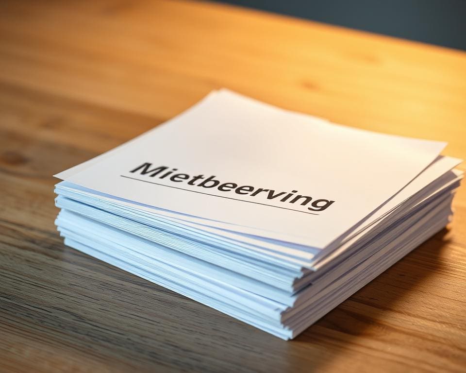 Unterlagen Mietbewerbung
