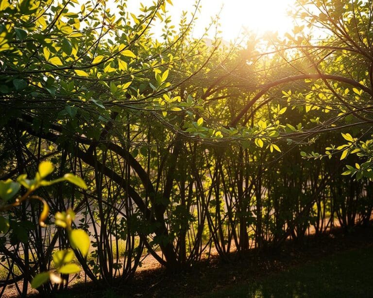 Wie bieten Spalierbäume optimalen Sichtschutz im Garten?