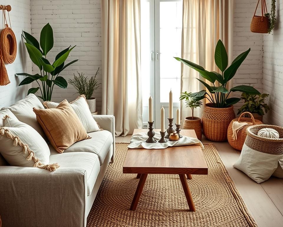 Wie wirkt Leinen im Boho-Interieur?