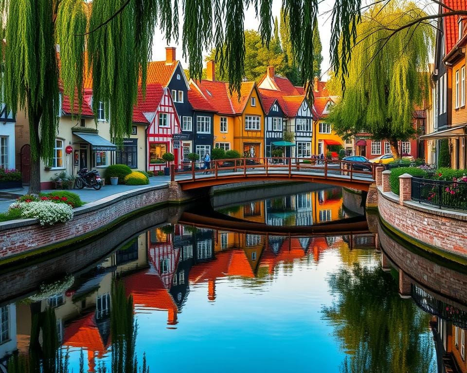 Wohnen in Papenburg mit Blick auf Kanäle