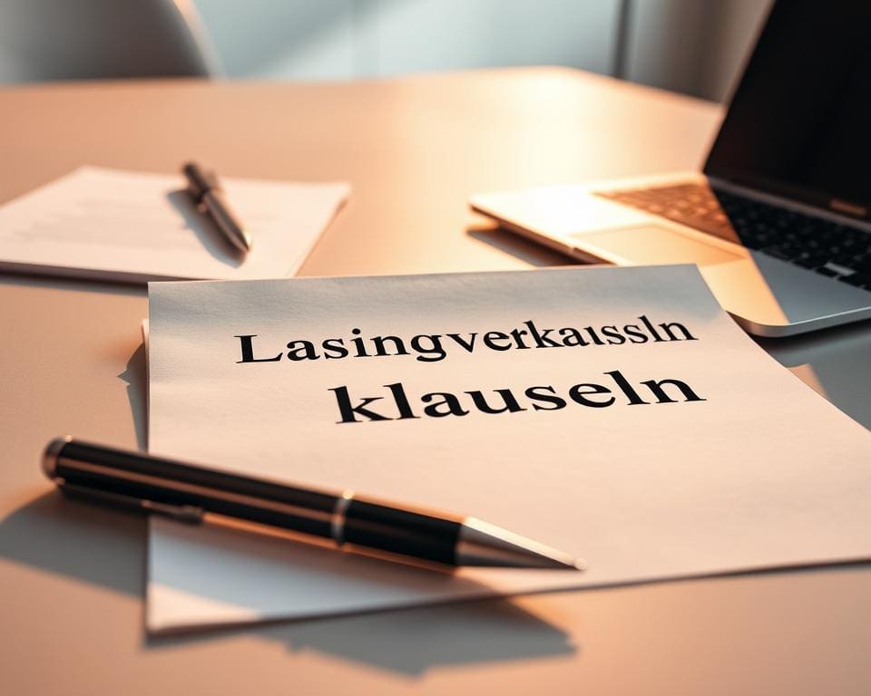 Leasingvertragsklauseln