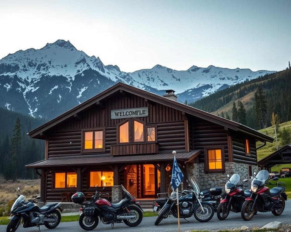 Unterkünfte für Motorradreisende in Gebirgen