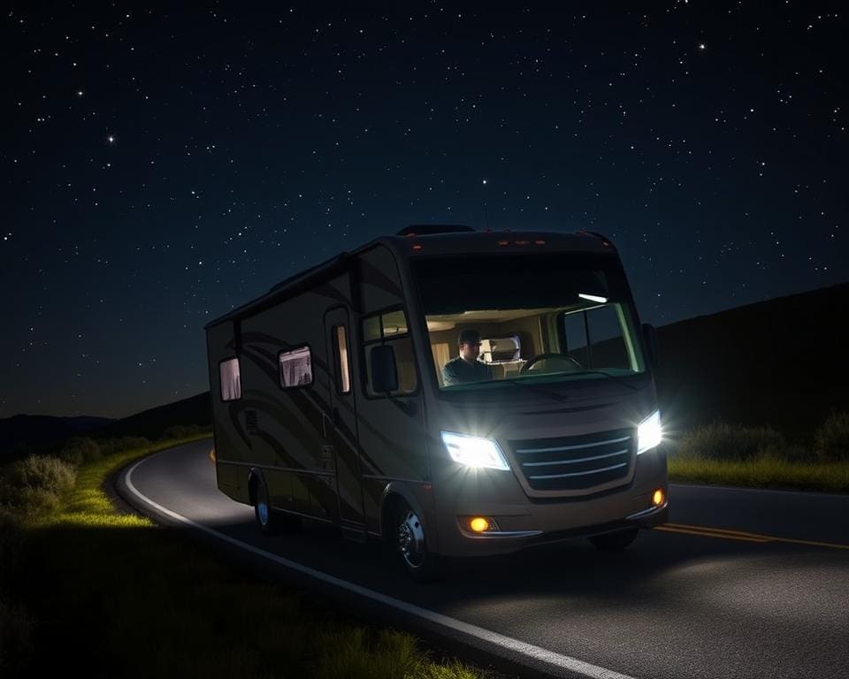 Wie reist man sicher bei Nachtfahrten im Wohnmobil?