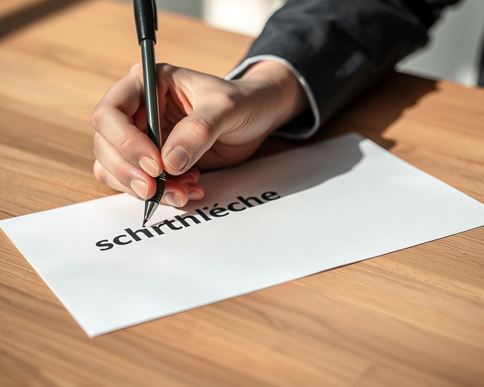 schriftliche Kündigung