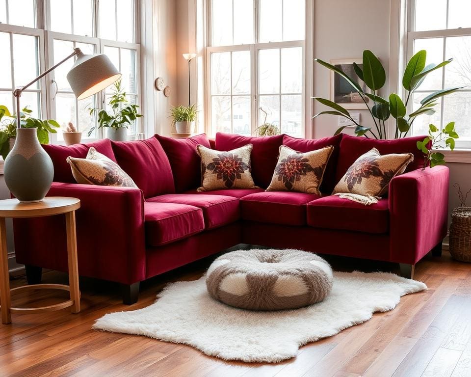 Farbtrends und textile Elemente in Wohnaccessoires