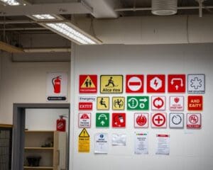 Welche Sicherheitsschilder sind vorgeschrieben?