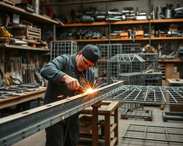 Wie arbeitet ein Schlosser an Metallkonstruktionen?
