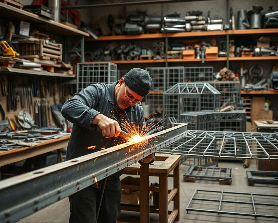 Wie arbeitet ein Schlosser an Metallkonstruktionen?