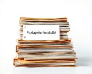 Wie nutze ich Vorlagen für Protokolle sinnvoll?