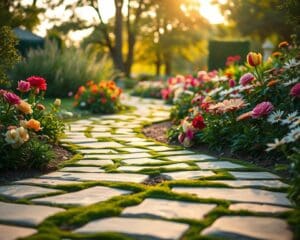 Was bringt ein geschwungener Gartenweg für die Optik?