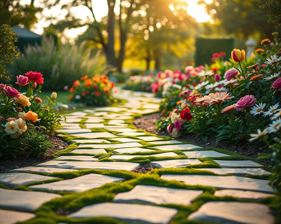 Was bringt ein geschwungener Gartenweg für die Optik?