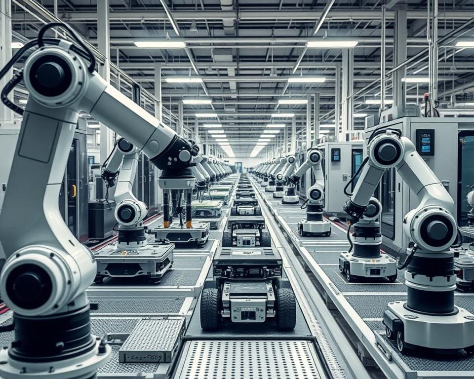 Wie unterstützen Roboter industrielle Produktionsprozesse?