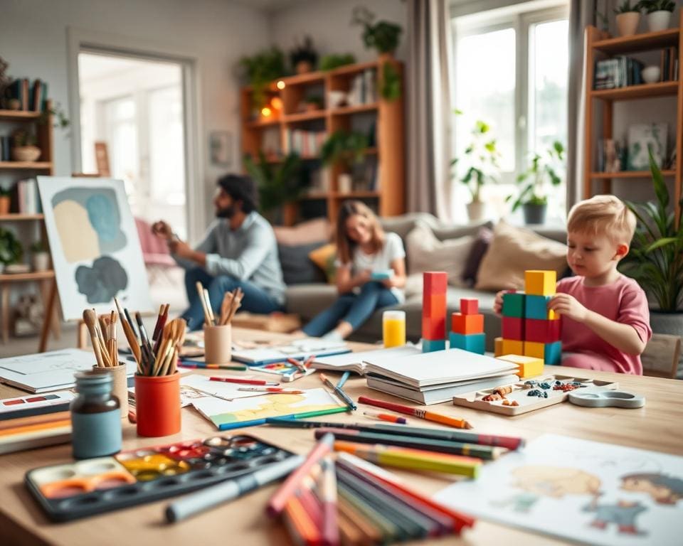 Was sind kreative Freizeitideen für zu Hause?