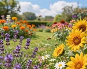 Welche Pflanzen ziehen Bienen und Schmetterlinge an?