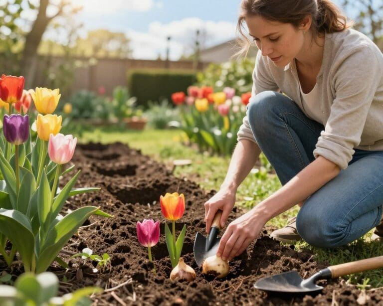 Wie pflanzt man Tulpen im Garten richtig?