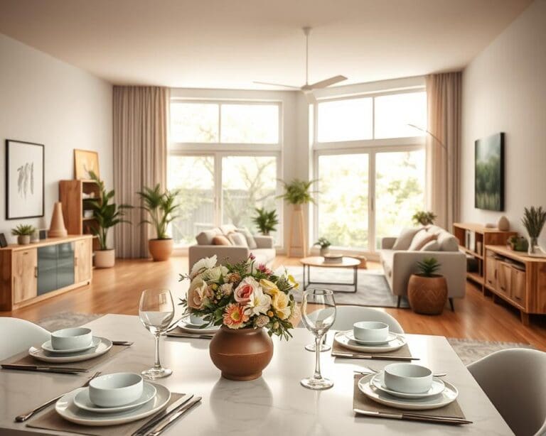 Wie plant man einen offenen Wohn-Ess-Bereich?