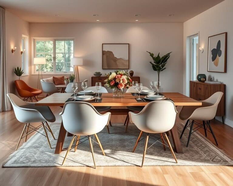 Wie richtet man ein Esszimmer mit Designstühlen ein?