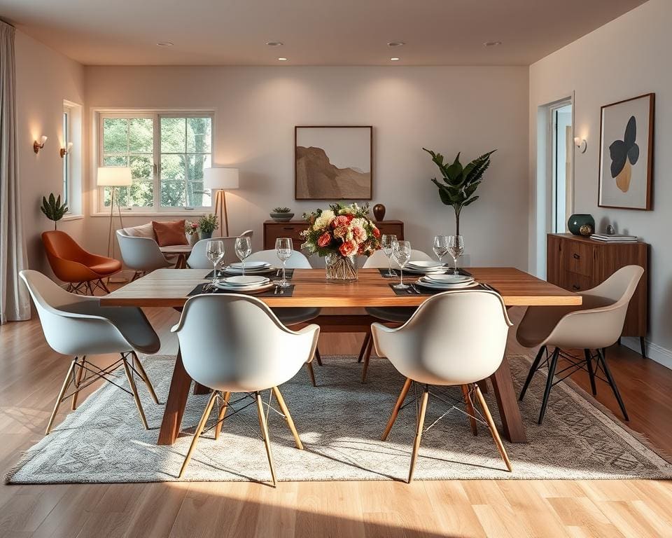 Wie richtet man ein Esszimmer mit Designstühlen ein?