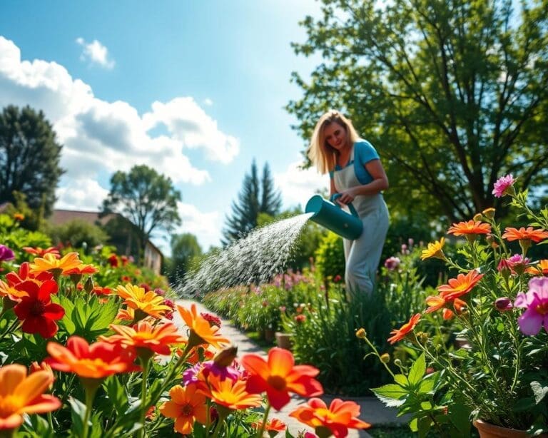 Garten bewässern Sommer