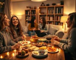 Wie gestaltet man einen gemütlichen Abend mit Freunden?