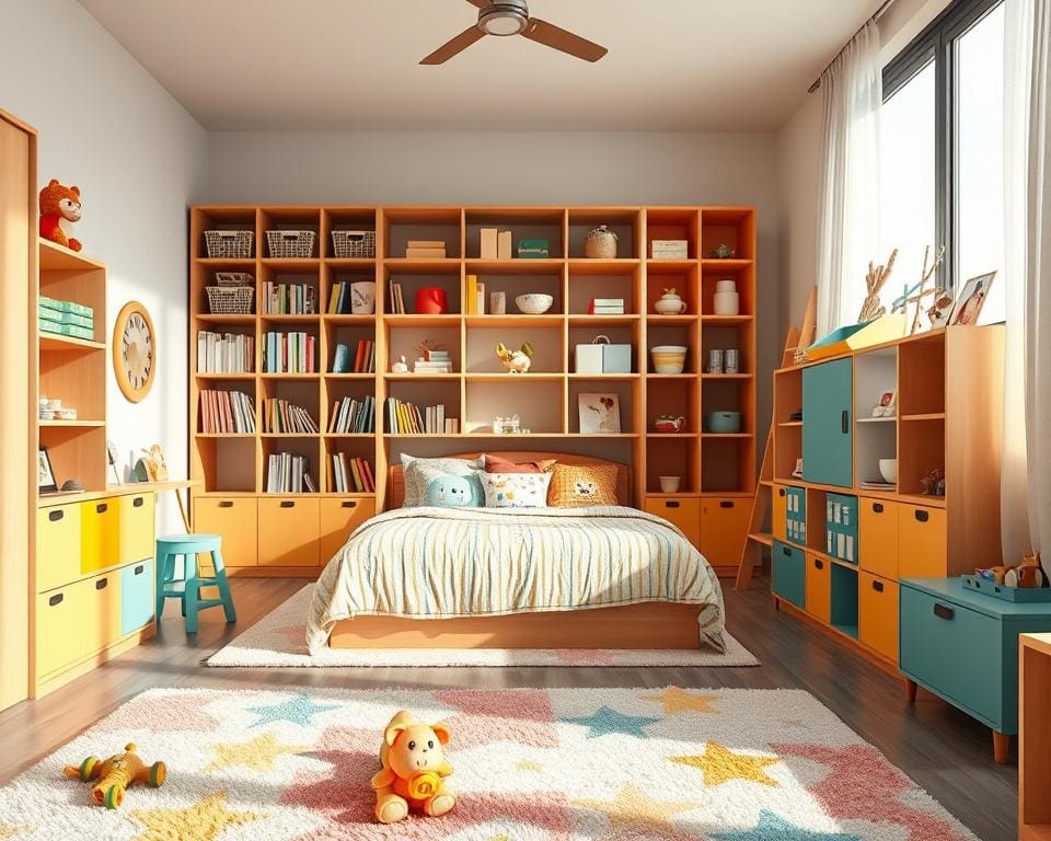 Kinderzimmer mit Stauraum