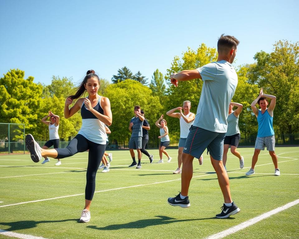Aufwärmen Sport